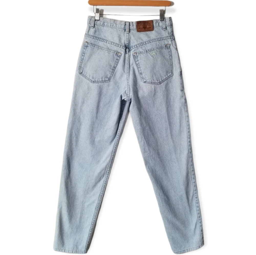 Vintage 80s 90s Guess Jeans, High Waist, Relaxed Fit, Tapered Unisex 30 x 31 - Picture 2 of 10